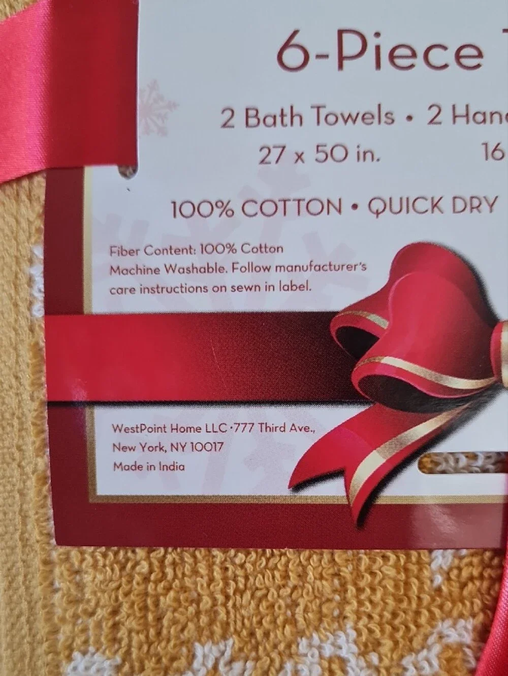 Martex Easy Living 6-Piece Towel Set